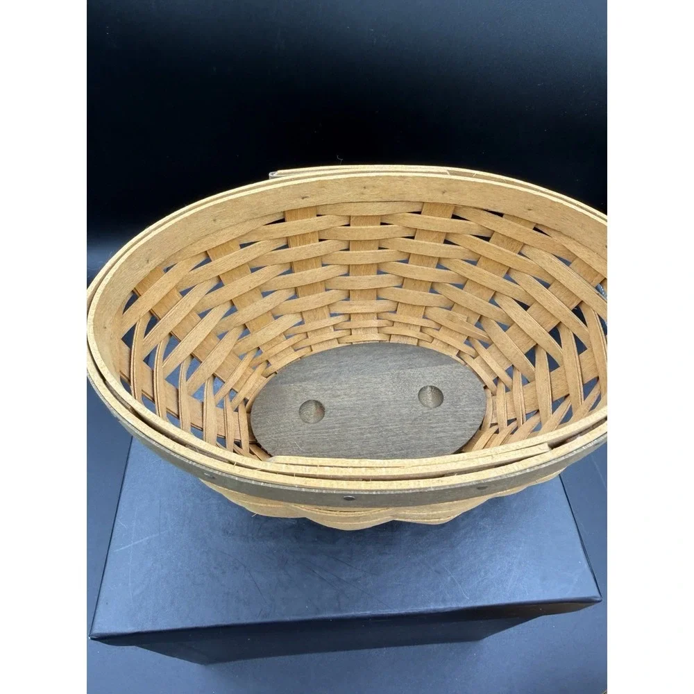 Longaberger 2008 Small Oval Bowl Basket 🧺🥣 Retired Handwoven Collectible